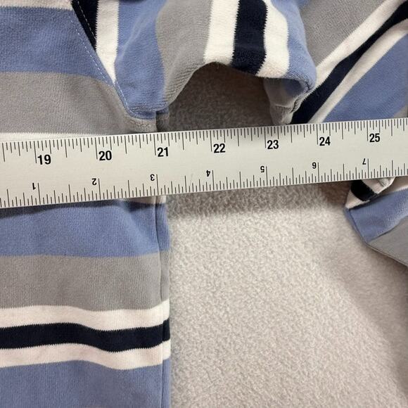 Brooks Brothers Rugby Shirt men's XL Gray Blue Red Fleece Embroidered Logo y2k - Picture 7 of 11